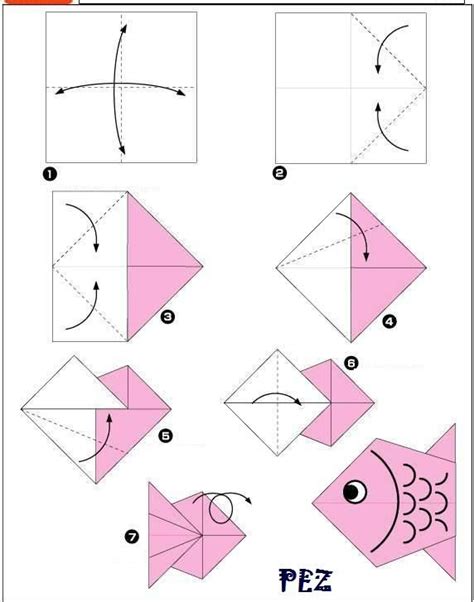 Imagina Y Recicla Pez De Papiroflexia Origami Para Crianças