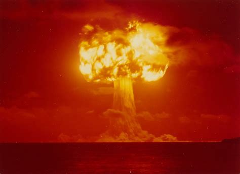 Atomic Bomb Exploding Bikini Atoll Bravo Blast 1st March 1954