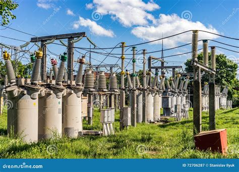 Equipment Electrical Substation Stock Image Image Of Electricity