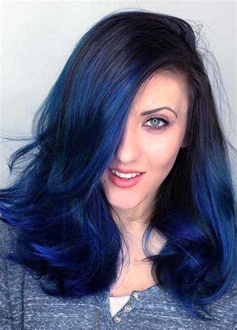 To a lighter colour with peroxide hair bleach.tip: 87 Great Blue Black Hair Ideas For You - Style Easily