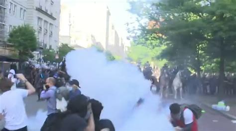 Authorities Use Rubber Bullets Tear Gas To Clear Protesters Near White