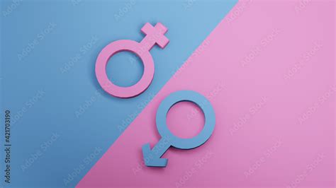 female male gender symbol 3d rendering stock illustration adobe stock