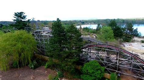 Drone Footage Over Abandoned Geauga Lake Amusement Park Youtube