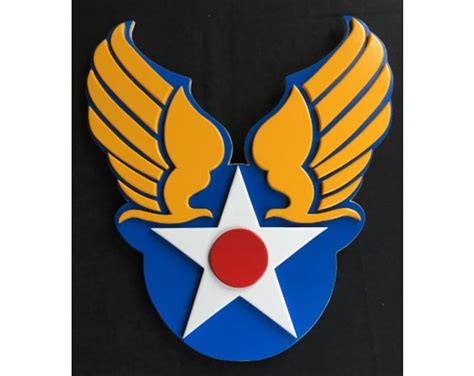 Air Force Heritage Wings Plaque Hap Arnold Handpainted Etsy