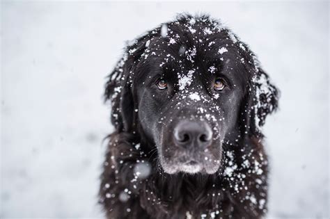 Dog In A Snowy Day
