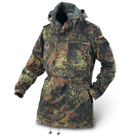 New German Military Parka Fleck Camo 105655 Camo Jackets At