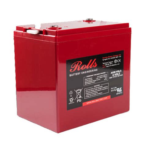 Rolls S6 220agm 6v Sealed Deep Cycle Battery In Stock — The Cabin Depot