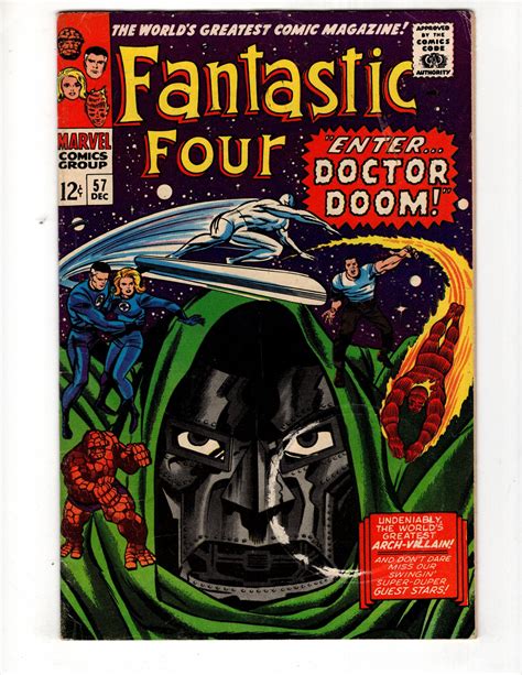 Fantastic Four 57 1966 Dr Doom Silver Surfer Lee And Kirby