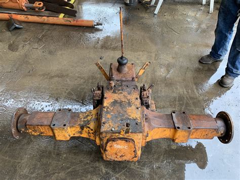 Case 580c Complete Rear Axle With 4 Speed Transmission Box Blount