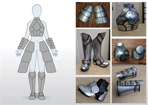 Artoria Saber Armor Patterns Digital Download Kinpatsu Cosplay