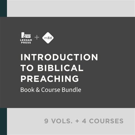 Introduction To Biblical Preaching Book And Course Bundle 9 Vols 4