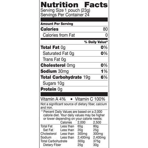 34 Fruit Snack Nutrition Label Label Design Ideas 2020