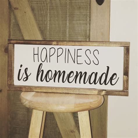 Happiness is Homemade Welcome Sign Gallery Wall Sign | Etsy | Wall ...