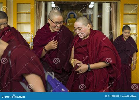 Tibetan Buddhist Monks In The Dalai Lama Temple Editorial Image Image