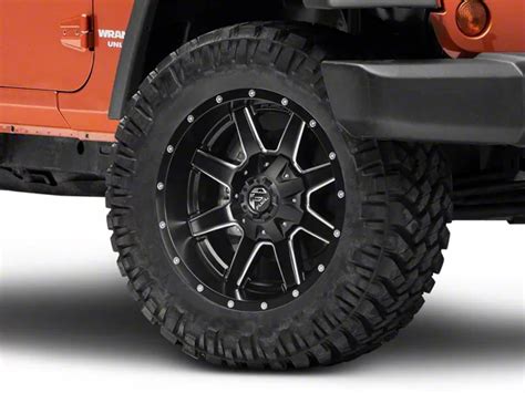 Fuel Wheels Jeep Wrangler Maverick Black Milled Wheel 20x10