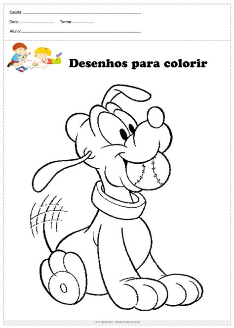 20 Atividades Infantis Desenhos Para Colorir E Imprimir