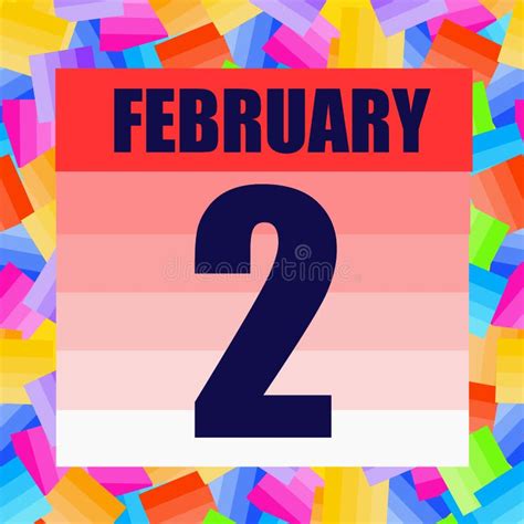 February 2 Icon For Planning Important Day Second Of February Banner