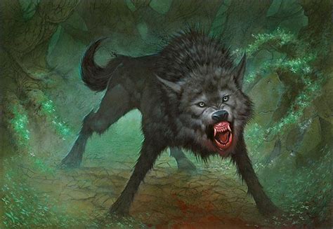 Creating The Art Of Innistrad Fantasy Wolf Werewolf Art Wolf Art