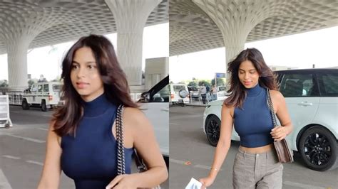 Suhana Khan Gave Cool Travel Wardrobe Inspiration In Comfy Cargo Pants And Crop Top Check Out Her