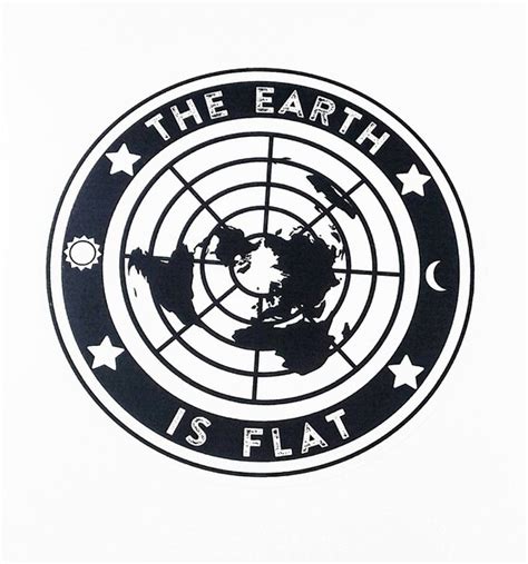 Flat Earth Bumper Sticker Flat Earth 2020