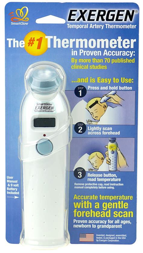 Exergen Temporal Scan Forehead Artery Baby Thermometer Tat 2000c