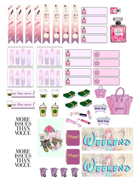 Sticker Kit Hayden Willams Vogue Princesses Functional Sheet The