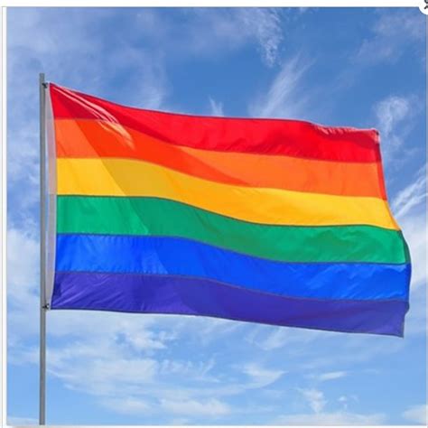 Rainbow Lgbt Flag Durable Polyester Lesbian Gay Pride Symbol Flag