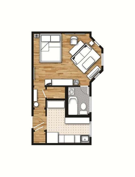 400 Sq Ft Layout With A Creative Floor Plan Actual Studio Apartment