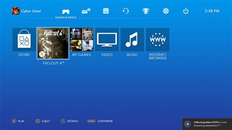My Ps4 Ui Redesign Home Screen First Draft Rgaming