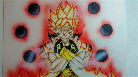 Naruto Goku Fusion Drawing