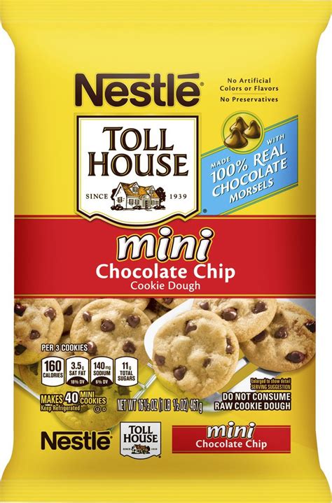 Toll House Mini Chocolate Chip Cookie Dough Nestlé 165 Oz Delivery