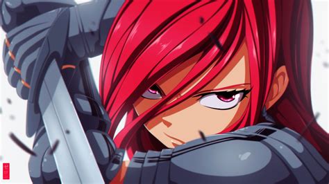 Powerful Glare Of Erza Scarlet