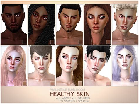 Sims 4 Ccs The Best Healthy Skin By Pralinesims