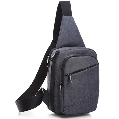 Unisex Men Cool Casual Chest Bag Pack Sling Single Messenger Bag Cross Body Shoulder Chest Bags