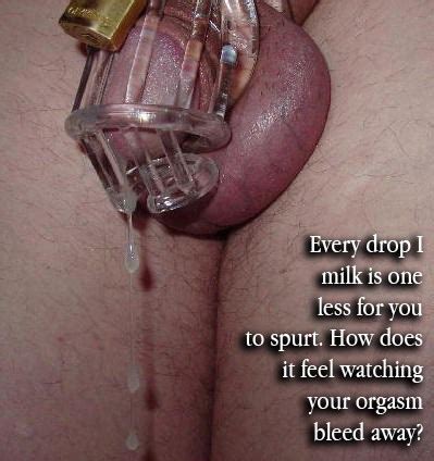 Chastity Prostate Milking Caption Cumception