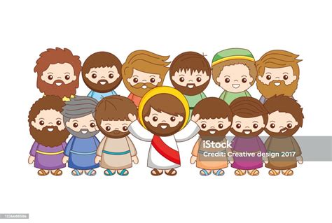 Jesus With His Disciples Stock Illustration Download Image Now
