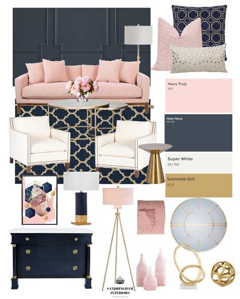 Navy Living Room Decor Blue And Pink Living Room Gold Living Room