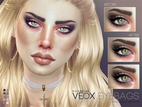 Eyebags In 10 Colors Found In Tsr Category Sims 4 Female Skin Details