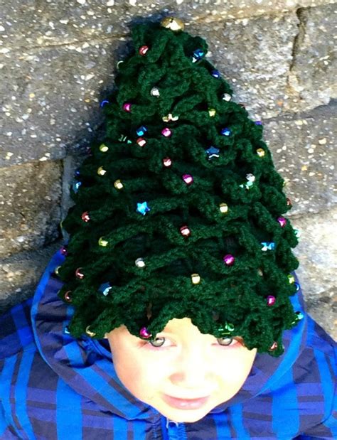 Beaded Christmas Tree Hat Crochet Pattern Instant Download