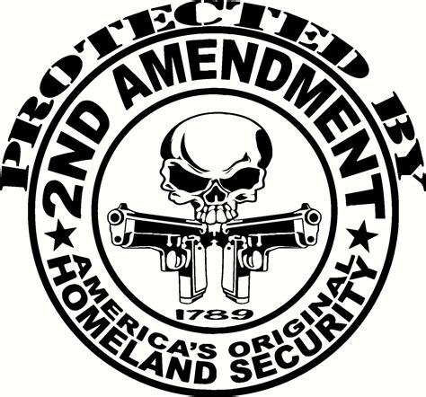 2nd Amendment Gun With Pistol Vinyl Decal Sticker Car Truck Etsy
