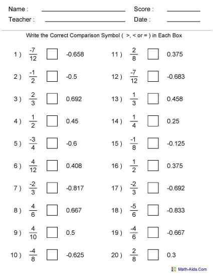 Fractions Decimals And Percentages Worksheets Year 7 Baudilio News