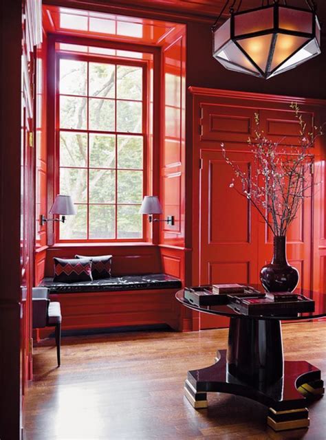 Pin By Suzi K On When The Color Is Everything Red Interior Design