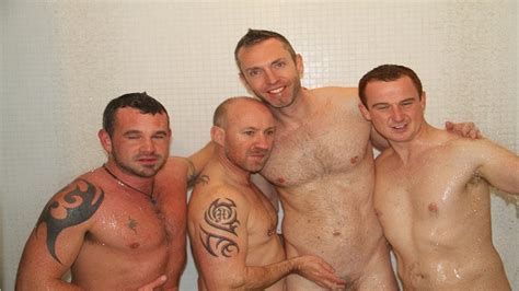 4 Australian Guys Get It On In The Shower Room Lots Of Aussie Hung