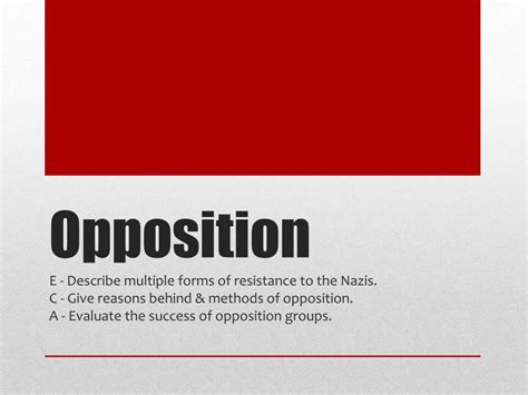 Ppt Opposition Powerpoint Presentation Free Download Id2659350