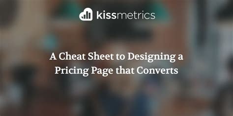 A Cheat Sheet To Designing A Pricing Page That Converts Converter