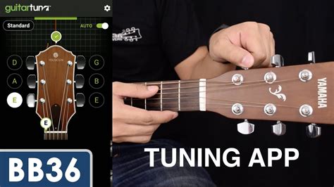 How To Tune Guitar Using App Guitartuna Youtube