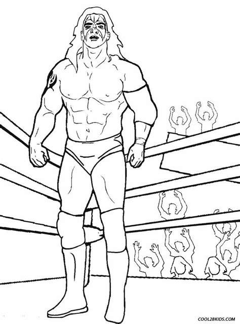 Dibujos de WWE para colorear Páginas para imprimir gratis