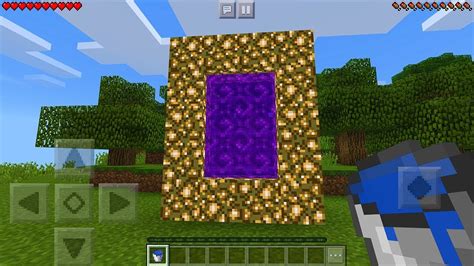 How To Make An Aether Portal In Minecraft Pocket Edition Youtube