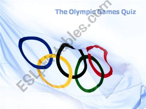 Esl English Powerpoints The Olympic Games Quiz With Answers