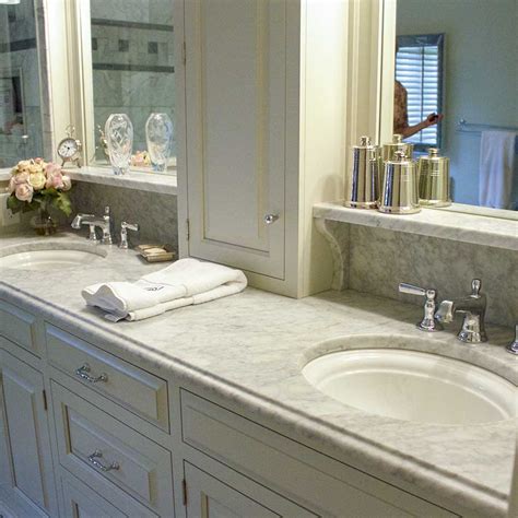 Honed White Carrara Marble Bathroom Cincinnati Stoneworks
